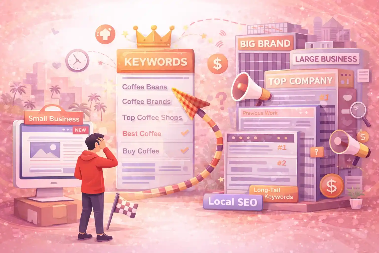 Keyword competition SEO strategy