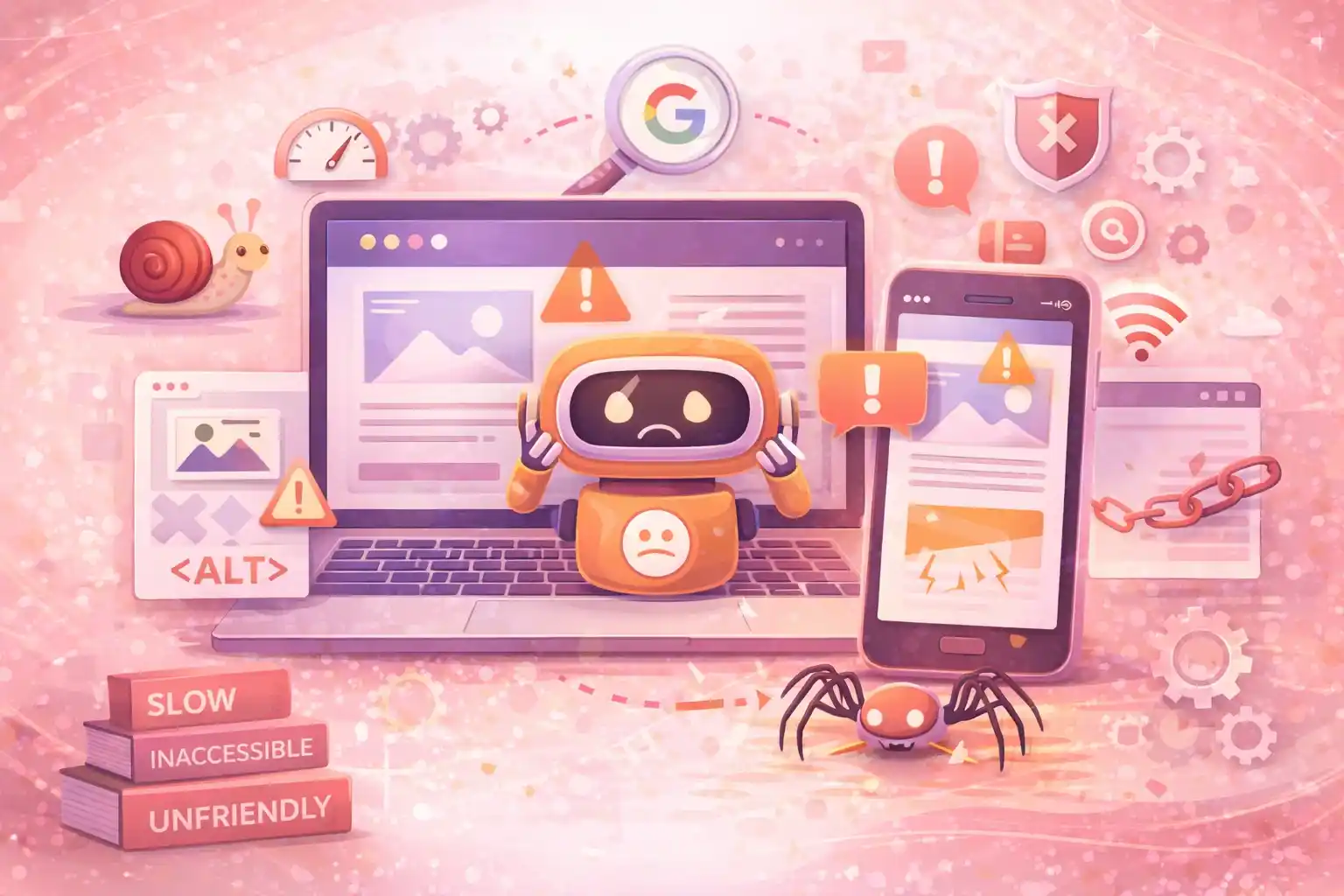 Technical SEO issues website